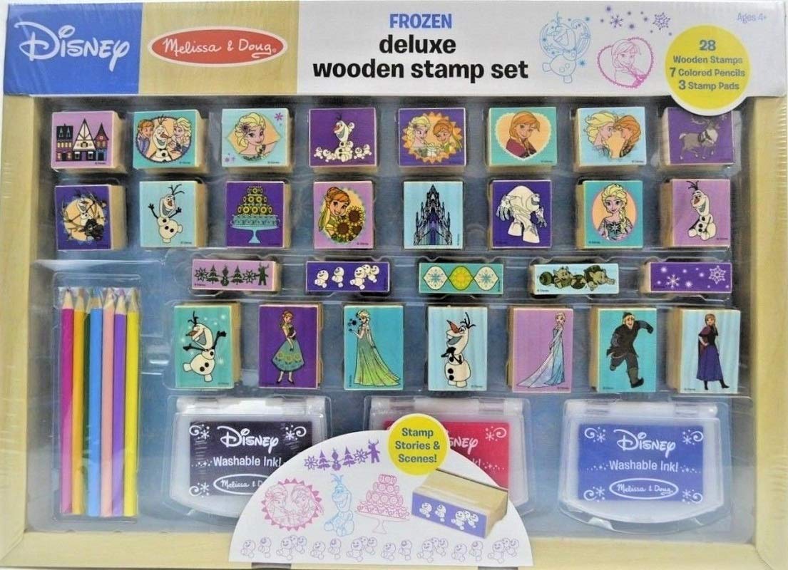 Melissa & Doug Disney Frozen Deluxe Wooden Stamp Set : Amazon.sg: Toys